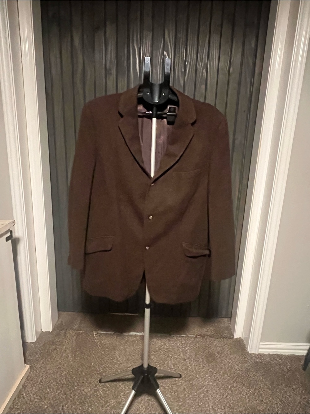 Men's Brown Single-Breasted Sport Coat